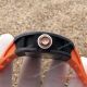 2017 Replica Richard Mille RM 052 Watch Black plated Skull Dial Orange rubber  (6)_th.jpg